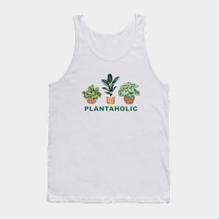 Plantaholic House Plants Illustration 4 Tank Top